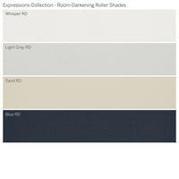 Колекција за сопствени изрази, безжична просторија затемнувачка сенка на ролери, светло сива, 5 8 ширина 48 Должина