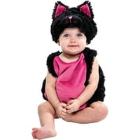 Меур од црна мачка, новороденче за Ноќта на вештерките, облечете се улога на улоги костум