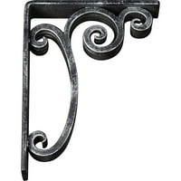 Ekena Millwork 2 W 1 2 D 10 H Avery ковано железо заграда ,, антички сребро