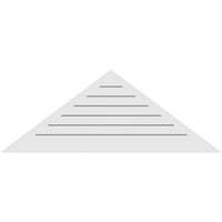 56 W 28 H Триаголник Површински монтирање ПВЦ Гејбл Вентилак: Функционален, W 2 W 1-1 2 P Brickmould Frame
