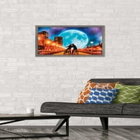 Морено - Ликовна Уметност-Љубов од Месечината Ѕид Постер, 14.725 22.375 Врамени