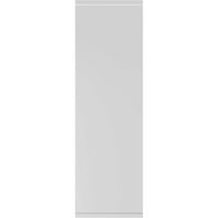 Ekena Millwork 12 W 58 H TRUE FIT PVC два еднакви ролетни со рамен панел, бело