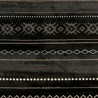 Уметнички ткајачи Парамаунт Југозападен област килим, црна, 5'3 7'9