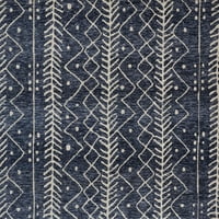 Олиена модерен племенски килим од средниот век, тексас сина, 3ft-6in 5ft-6in accent килим