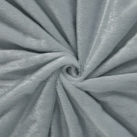 Уникатни поволни цени бушава фау крзно декоративно ќебе сиво фрлање