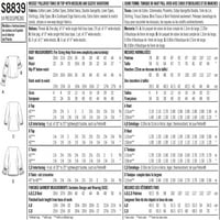 Едноставност Обрасци US8839H 6-Промаши Пуловер Туника или Врвови Врвови