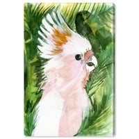 Wynwood Studio Animals Wall Art Canvas Prints 'Tropical Cockatoo' птици - розова, зелена боја