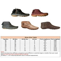 Гомели Жени Против Лизгање Чизми До Глуждот Патент Тркалезен Прст Надворешни Секојдневни Работни Чевли За Одење