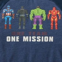 Зачудувајте ја маицата со кратки ракави со кратки ракави на Avengers
