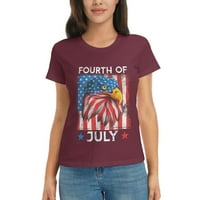 Американски Орел и Знаме - 4 јули Ден На Независноста За Мажи Маица