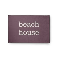 Едноставно Дејзи 2 '3' плажа куќа наутички кинил килим, правлива виолетова