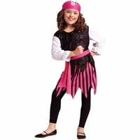 Забава Светот Карибите Пиратски Девојка Ноќта На Вештерките Фенси-Фустан Костим За Дете, Л