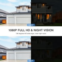 Повторете 5g Комплети ЗА Безжични Видео Ѕвончиња 1080P Wi-Fi Безбедносна Камера На Вратата, Бело