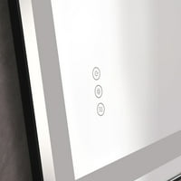 CoSoTower 48* LED Осветлена Бања Ѕид Монтиран Огледало Со Висок Лумен+Анти-Магла Одделно Контрола