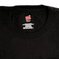 Кошула за кратки ракави со кратки ракави на Кершау; Основна маица на вратот на црната екипа, памук