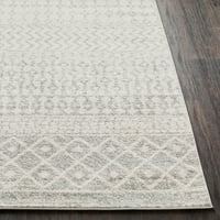 Уметнички ткајачи Елазиз Геометриска област килим, надвор од бела боја, 12 '15'