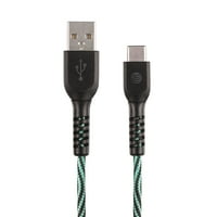 &TCB04-GRN 4-Метарски Полнење И Синхронизација USB На Тип-C Кабел