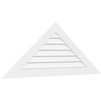 54 W 18 H Триаголник Површински монтирање ПВЦ Гејбл Вентилак: Нефункционален, W 3-1 2 W 1 P Стандардна рамка