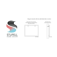 Tuphell Industries Задебелена текстуална фраза за графичка уметност бела врамена уметничка печатена wallидна уметност, дизајн од Кира Браун