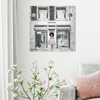 Wynwood Studio Mase and Glam Wall Art Canvas Prints 'Queen of the Store' Intyleивотниот стил - сива, бела