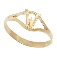 Pori Jewelers 10k цврсто злато дијамант-пресек w Почетна прстен кутија