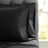 Тема за хотелски стил брои луксузни памучни перници, стандард, сивостон, 1-пар