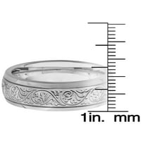 Крајбрежен накит полиран прстен за вграден дизајн од не'рѓосувачки челик
