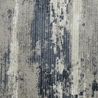 LOMAKNOTI CARLEIGH ARNALD 9 '12' Сина апстрактна килим во затворен простор