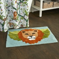 Верн Јип од СКЛ дома џунгла мачки килим, повеќебојни, памук, 20 30